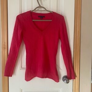 Banana Republic Cherry Red Knit Top